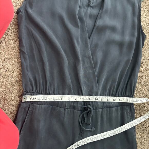Cloth & Stone Anthro Tencel Jumpsuit Tie Waist Sleeveless Drawstring Jogger M - Picture 8 of 16